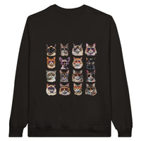 Sudadera Unisex Estampado de Gato "Cool Cats" Michilandia | La tienda online de los fans de gatos