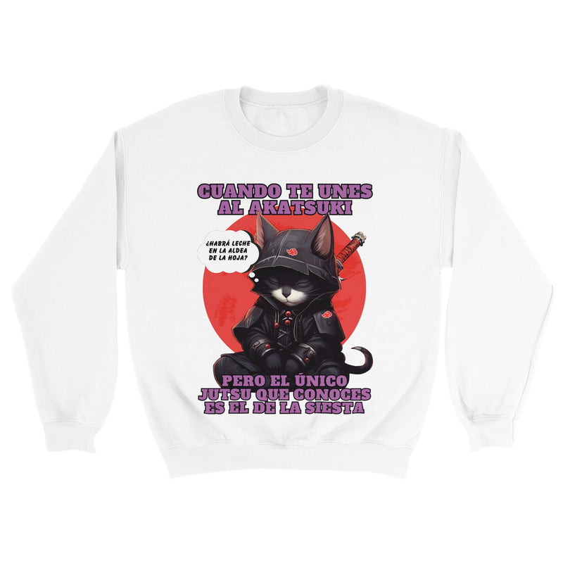 Sudadera unisex estampado de gato "Siesta No Jutsu" Michilandia | La tienda online de los amantes de gatos