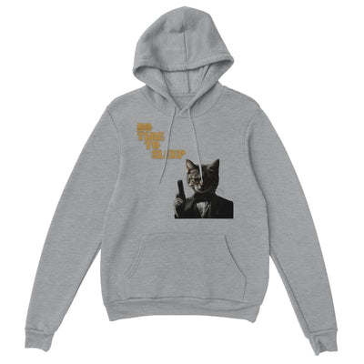 Sudadera con Capucha Unisex Estampado de Gato "Bond, James Miau" Michilandia | La tienda online de los fans de gatos