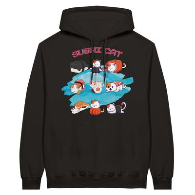 Sudadera con Capucha Unisex Estampado de Gato 