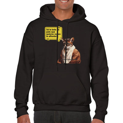 Sudadera con Capucha Unisex Estampado de Gato 