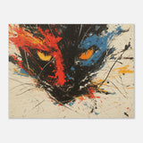 Panel de madera impresión de gato "Frenesí Salvaje" Michilandia | La tienda online de los fans de gatos
