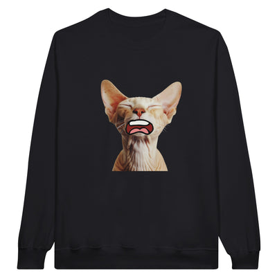 Sudadera Unisex Estampado de Gato 