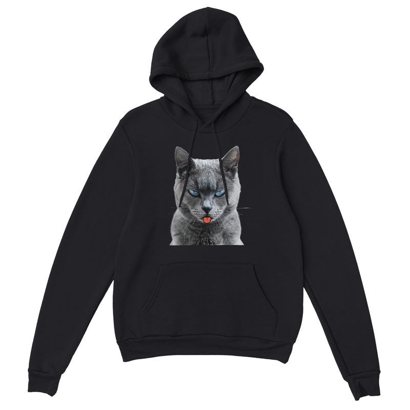 Sudadera con Capucha Unisex Estampado de Gato "Burla Felina" Michilandia