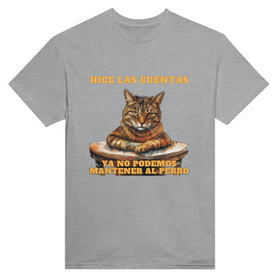 Camiseta Unisex Estampado de Gato "Economista Felino" Michilandia | La tienda online de los fans de gatos