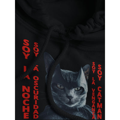 Sudadera con Capucha Unisex Estampado de Gato "El Caballero Gatuno" Michilandia