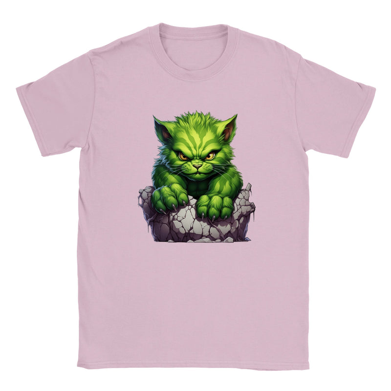 Camiseta júnior unisex estampado de gato "Gigante Esmeralda" Gelato