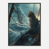 Póster Semibrillante de Gato "Marinero Miau" Michilandia | La tienda online de los fans de gatos