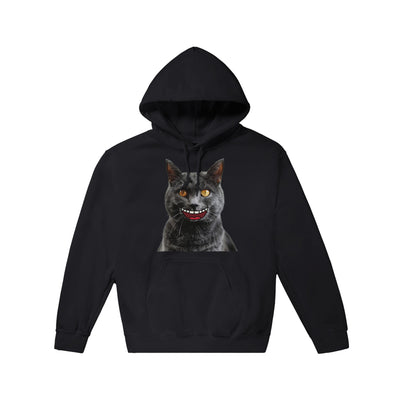 Sudadera con Capucha Unisex Estampado de Gato "Sonrisa Cartoon" Michilandia