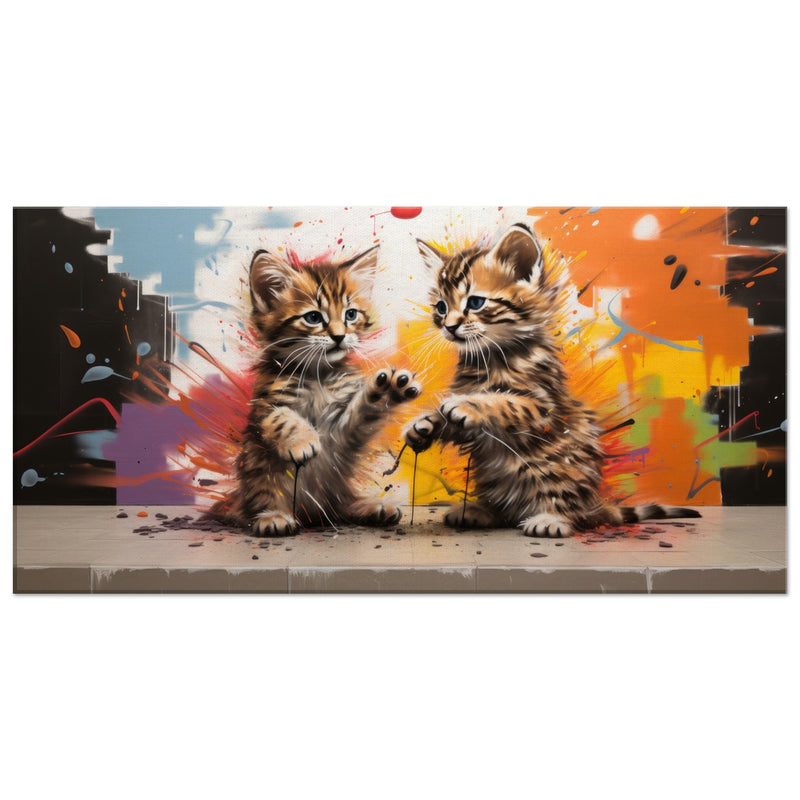 Lienzo de gato "Graffiti Gatuno" Gelato