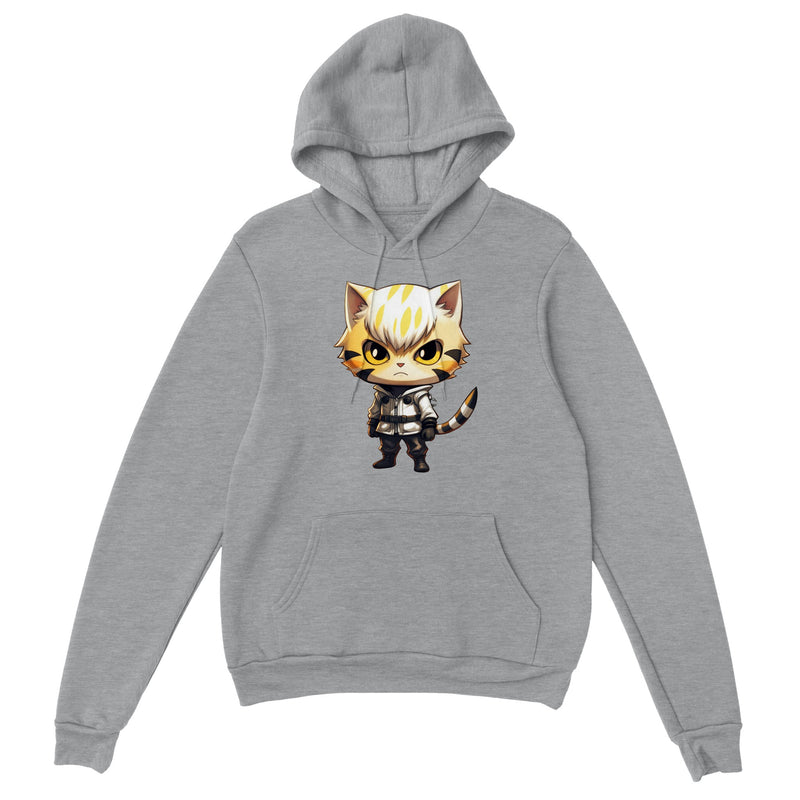 Sudadera con capucha unisex estampado de gato "Gatenos: El Cyborg Felino" Michilandia | La tienda online de los amantes de gatos