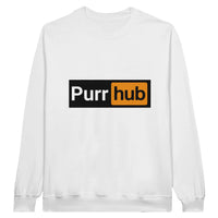 Sudadera Unisex Estampado de Gato "Purr Hub" Michilandia | La tienda online de los fans de gatos