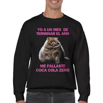 Sudadera Unisex Estampado de Gato 