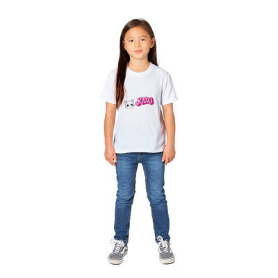 Camiseta Junior Unisex Estampado de Gato "Kitty Barbie" Michilandia