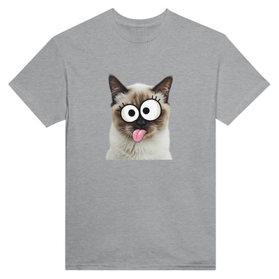 Camiseta Unisex Estampado de Gato "Birmano Travieso" Michilandia