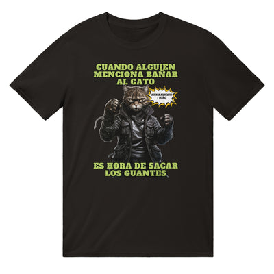 Camiseta unisex estampado de gato "El Intocable" Michilandia | La tienda online de los fans de gatos