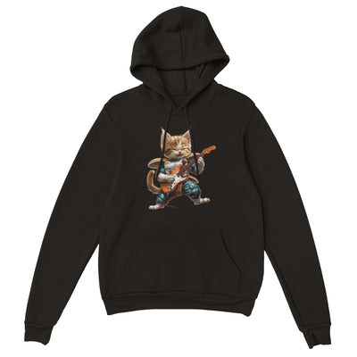 Sudadera con Capucha Unisex Estampado de Gato "Saiyajin Rockstar" Michilandia | La tienda online de los fans de gatos