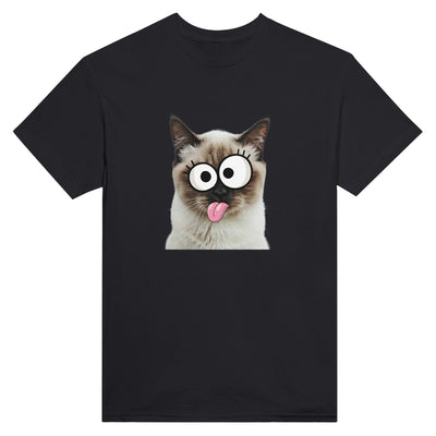 Camiseta Unisex Estampado de Gato 