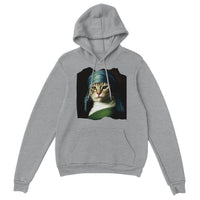 Sudadera con Capucha Unisex Estampado de Gato "Retrato Renacentista" Michilandia | La tienda online de los fans de gatos