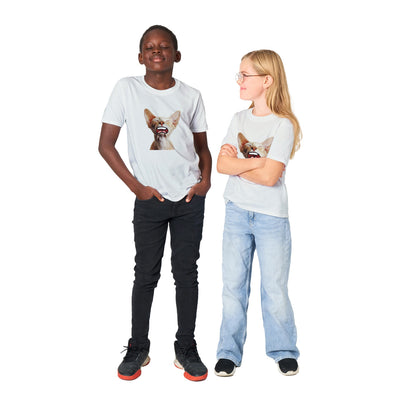 Camiseta Junior Unisex Estampado de Gato "Sphynx Somnoliento" Michilandia