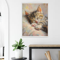 Póster de gato con colgador "Sueños Impresionistas" Michilandia | La tienda online de los fans de gatos