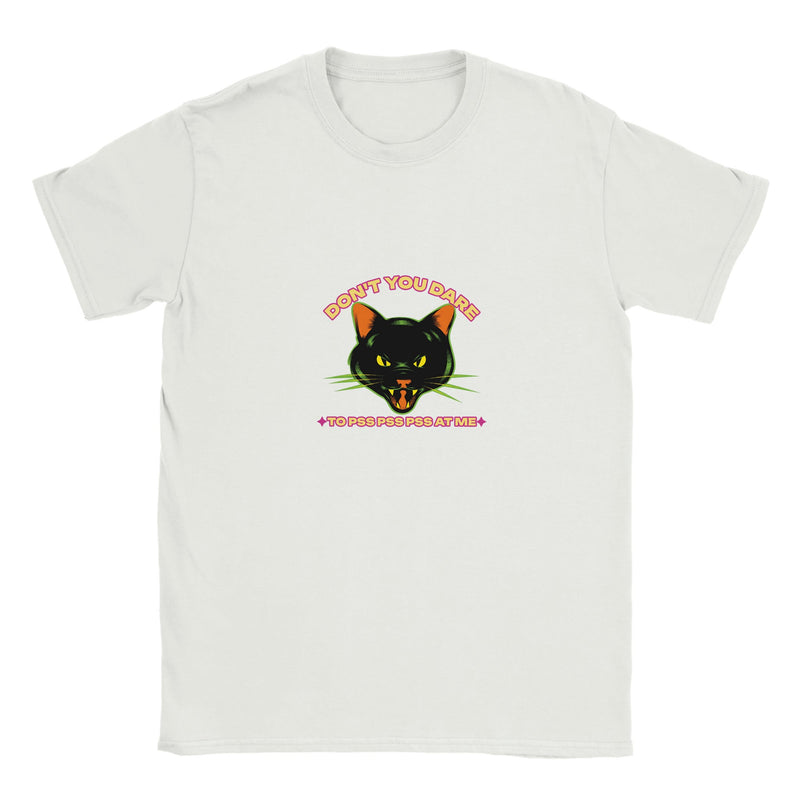 Camiseta Junior Unisex Estampado de Gato "No Me Pss Pss" Michilandia