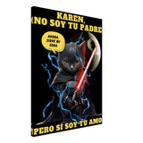 Lienzo de gato "Darth Miau" Michilandia | La tienda online de los amantes de gatos