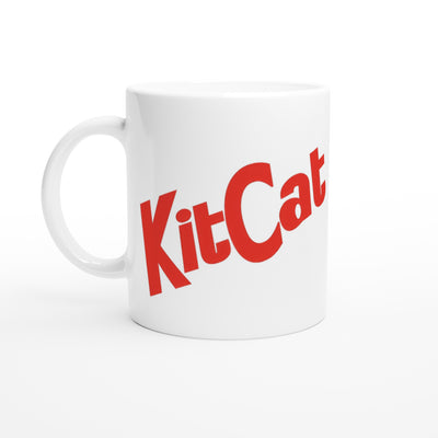 Taza Blanca con Impresión de Gato 