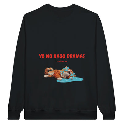 Sudadera Unisex Estampado de Gato "Drama Queen" Michilandia