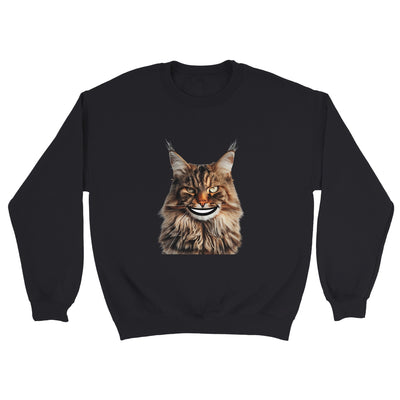 Sudadera Unisex Estampado de Gato "Sonrisa de Maine Coon" Michilandia