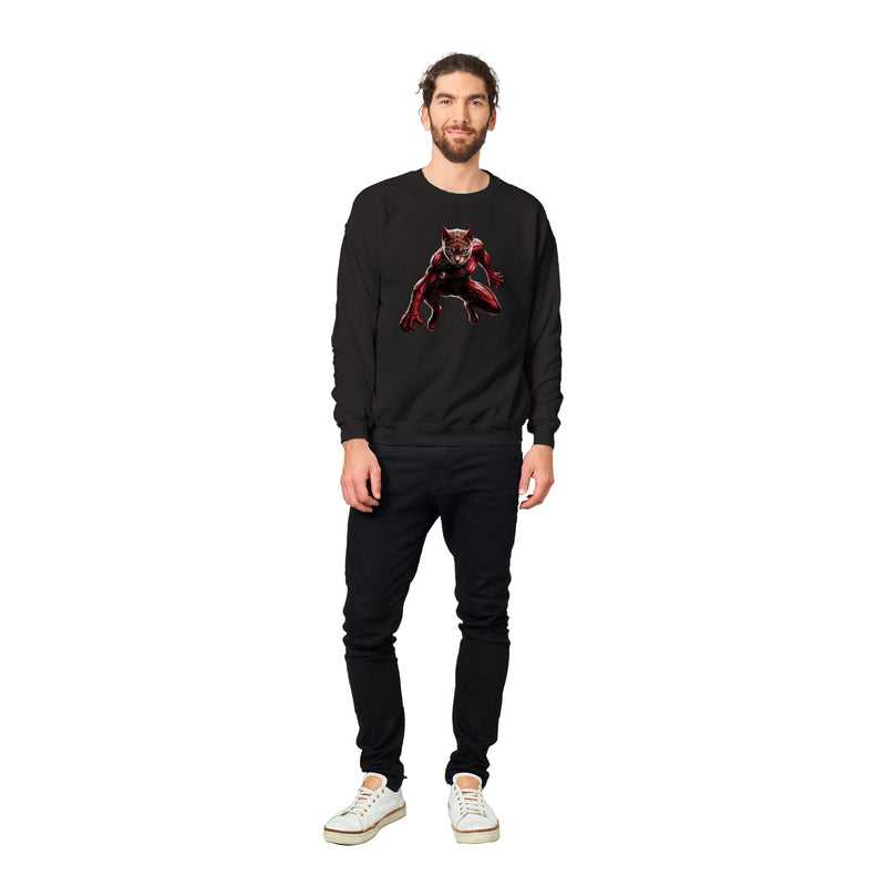 Sudadera unisex estampado de gato "Arácnido felino" Gelato