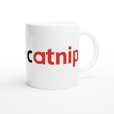 Taza Blanca con Impresión "Catnip Delight" Michilandia | La tienda online de los fans de gatos