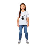 Camiseta Junior Unisex Estampado de Gato "Rocker Miau" Michilandia | La tienda online de los fans de gatos