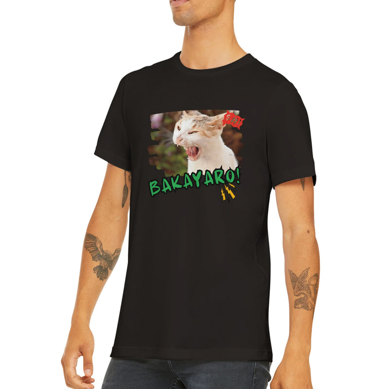 Camiseta unisex estampado de gato "Expresión Audaz" Michilandia | La tienda online de los amantes de gatos