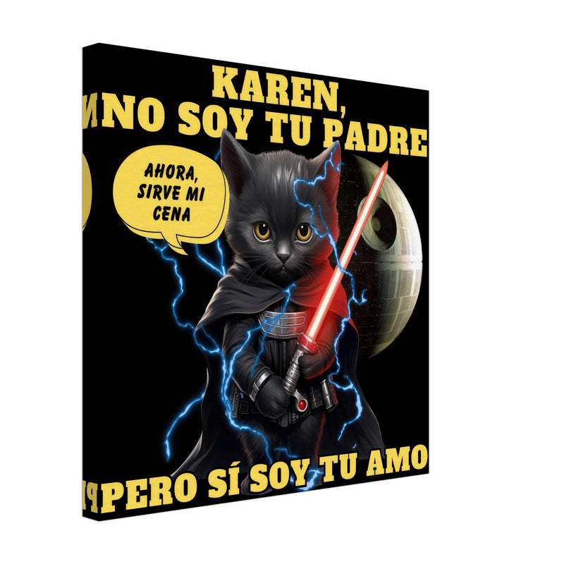 Lienzo de gato "Darth Miau" Michilandia | La tienda online de los amantes de gatos