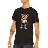 Camiseta unisex estampado de gato "Michi Hanma" Gelato