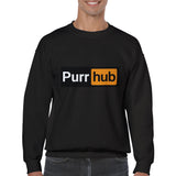 Sudadera Unisex Estampado de Gato "Purr Hub" Michilandia | La tienda online de los fans de gatos