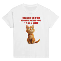 Camiseta Junior Unisex Estampado de Gato 