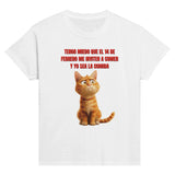 Camiseta Junior Unisex Estampado de Gato "Cita Miau" Michilandia | La tienda online de los fans de gatos