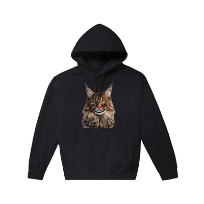 Sudadera con Capucha Unisex Estampado de Gato "Sonrisa de Maine Coon" Michilandia