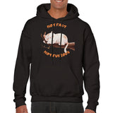 Sudadera con Capucha Unisex Estampado de Gato "Not Fast Not Furious" Michilandia | La tienda online de los fans de gatos