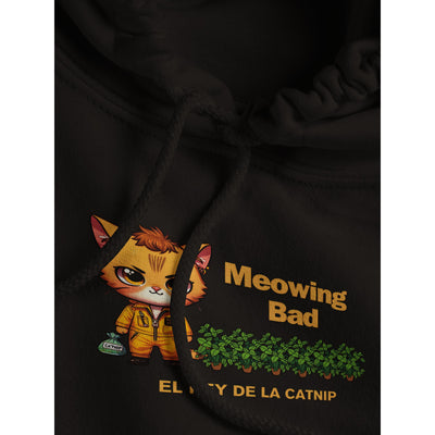 Sudadera con Capucha Unisex Estampado de Gato "Rey de la Catnip" Michilandia | La tienda online de los fans de gatos