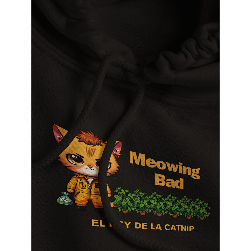 Sudadera con Capucha Unisex Estampado de Gato "Rey de la Catnip" Michilandia | La tienda online de los fans de gatos