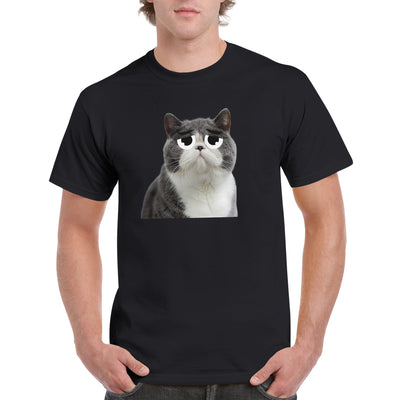 Camiseta Unisex Estampado de Gato 