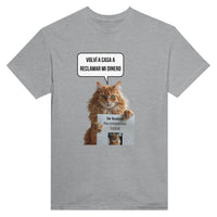 Camiseta Unisex Estampado de Gato "Recompensa Miau" Michilandia