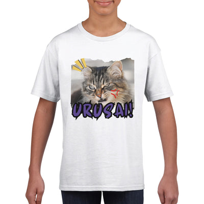 Camiseta Junior Unisex Estampado de Gato 