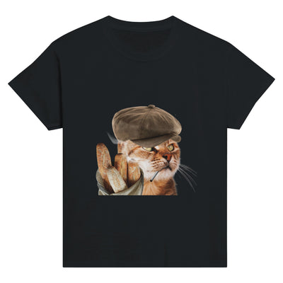 Camiseta Junior Unisex Estampado de Gato "Le Chat Parisien" Michilandia | La tienda online de los fans de gatos