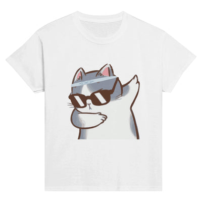 Camiseta Junior Unisex Estampado de Gato 