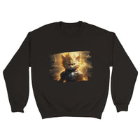 Sudadera Unisex Estampado de Gato "El Último Saiyajin Felino" Michilandia | La tienda online de los fans de gatos