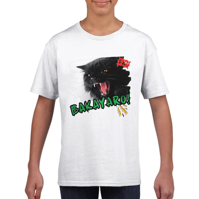 Camiseta Junior Unisex Estampado de Gato 